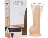 Naked Addiction Remote-Controlled 7 in. Rotating &amp; Vibrating Dildo Beige - £77.62 GBP