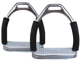 Horse Saddle English Stirrups Riding Flex Fillis Irons Double Jointed 51... - $35.63
