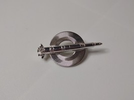 Very Cool Rugin Silver Tone Metal Missile Pin - $55.00