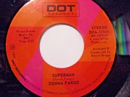 Donna Fargo-Superman / Forever Is As Far As I Could Go-45 rpm-1973-NM - £3.95 GBP