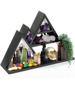Mountain Shelf Home Witchy Room Decor: Crystal Display Shelf For Stones,... - £36.71 GBP