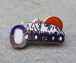 COLORADO CO Mountains Sunrise State Souvenir Ski Travel Resorts Lapel Hat Pin - £6.24 GBP