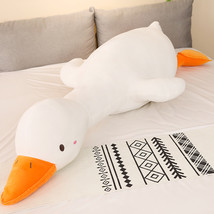 Lying Duck Plush Mat Lovely Huge Plush Duck Dolls Stuffed Animal Pillow Sleeping - £27.16 GBP