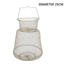 Durable Floatable Galvanized Steel Wire Fishing Basket Fishing Accessories Fishi - £96.45 GBP