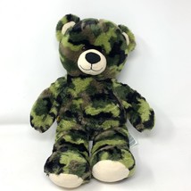Build A Bear BABW Green Camo Military Plush Stuffed Animal Toy 16 Inch - £11.65 GBP