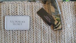 New Victoria's Secret Tote Bag 2020 Ltd Edition Beige Woven Brand New - $47.52