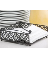 Farmhouse ~ Black ~ Napkin Holder ~ Elevated Bottom ~ 7&quot; x 7&quot; x 2.5&quot; ~ W... - $35.80 CAD