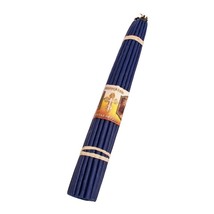 Naturwachs Blau 33 Jerusalemkerzen Heilige Grabeskirche 29 cm - $20.26