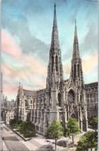 Aerial View Saint Patrick&#39;s Cathedral, New York Postcard - £4.41 GBP