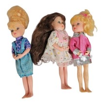 3 Vintage 1963 Create Like Kid Kore Teen Doll 6&quot; With Outfit - £18.31 GBP