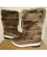 UGG Australia LILYAN Brown  Waterproof Leather Sheepskin Boots Size US 6... - $166.50 CAD