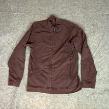 Oakley Mens Sweatshirt Extra Large Brown Jacket Spellout Y2K Grunge Skater Sport - £30.85 GBP