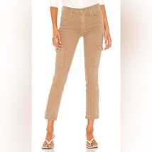 MOTHER The Dazzler Mid Rise Cargo Ankle Jeans in Toasted Brown Size 26 - $64.35