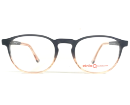 Etnia Eyeglasses Frames VANCOUVER BKPK Black Clear Pink Peach Round 48-20-135 - £91.84 GBP