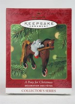 VINTAGE 2001 Hallmark A Pony For Christmas Ornament - £23.73 GBP