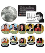 ELVIS PRESLEY 1960&#39;s-70&#39;s Music Hits 1976 Bicentennial IKE Dollar 5-Coin... - £29.60 GBP