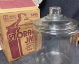 Vintage Anchor Hocking Glass Cookie Jar One Gallon in Box New Old Stock EUC - £27.24 GBP