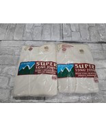 2 VTG NOS Morgan Mills Super Long Johns Thermal Underwear sz L NWT USA MADE - $58.91 CAD