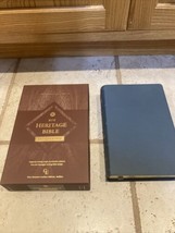 Niv Heritage Bible Passaggio Single Column Gl Buffalo Blue Reading Plan - £48.86 GBP