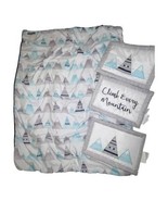 Sweet JoJo Designs Crib Comforter Blanket &amp; Wall Hangings Climb Every Mo... - $34.35