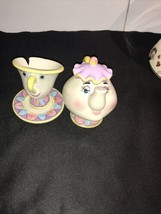 Vintage Disney beauty and the beast Mrs Potts Teapot cup chip set - £21.82 GBP