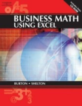 Business Math Using Excel by Sharon Burton With Cd - $19.05