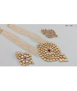 VeroniQ Trends- Indian Pearl Raani Haar Kundan/Polki Pendant Necklace,Di... - $124.86 CAD