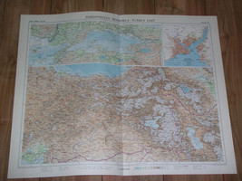 1959 Vintage Map Of Eastern Turkey / Armenia / Scale 1:2,000,000 / Istanbul - £27.72 GBP