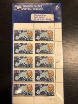 Vintage 1998 USPS Postage Stamp  #4422S 10 x 32 cent The Marshall Plan S... - £17.12 GBP