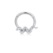Stainless Steel Piercing Nose Ring Body Clips Hoop For Women Men Fashion Body Je - £10.47 GBP