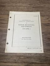 Radar Receiving Equipment AN/APR-2 Handbook Operating Instructions Jan 1... - $29.69