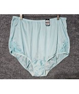 Vanity Fair Sissy Panty LACE Nouveau Slippery Nylon  10/3XL AZURE MIST - $39.59