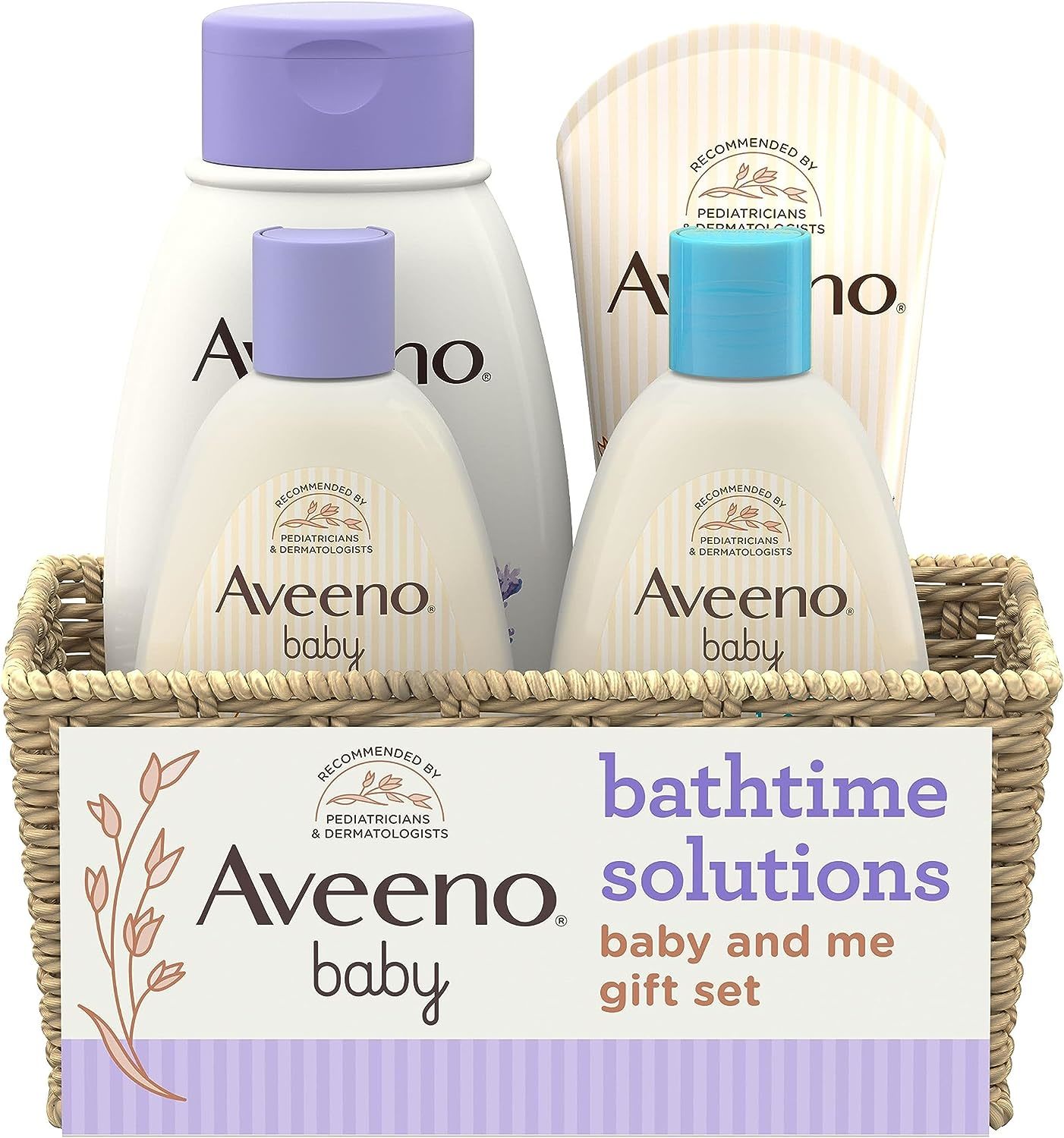 Aveeno Baby Bathtime Solutions Baby & Me Gift Set with Baby Wash & Shampoo, Calm - $54.99