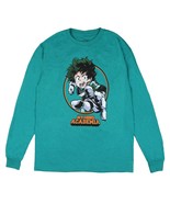 My Hero Academia Mens Deku All Might Anime Graphic Long Sleeve T-Shirt X... - $23.96 CAD