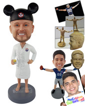 Personalized Bobblehead Man Wearing His Bath Suit And Mickey Mouse Hat - Leisure - £72.74 GBP
