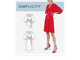 Simplicity Sewing Pattern 9098 CYNTHIA ROWLEY Dress Top Belt Misses Size... - £7.14 GBP