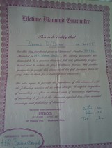 Vintage Bud’s Jewelers Officiants Lifetime Diamond Guarantee 1955 - $37.82 MXN