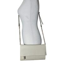INC Women&#39;s Cream Envelope Style Crossbody Bag Chain Straps Magnet Close - €17,16 EUR