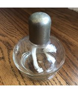 Clear Glass Vintage Oil Lamp Marked See Photos With Lid - $14.85