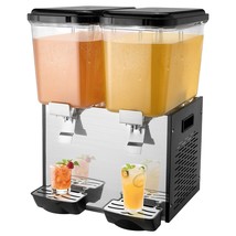 VEVOR Commercial Beverage Dispenser 18L x 2 Tanks Cold Juice Ice Drink D... - $611.88