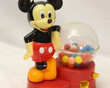 Disney Mickey Mouse Bank Vintage 1986 Gumball Machine Bank Toy W/ Key - $23.51