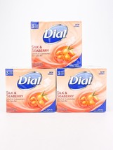 Dial Silk and Seaberry Bar Soap Gentle Cleansing Skin Care 3 Bars Each Lot Of 3 - £30.40 GBP