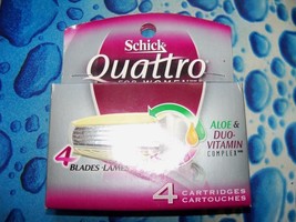 Schick Quattro for Women Replacement blades W/ Aloe &amp; Duo-Vitamin Complex - £14.30 GBP