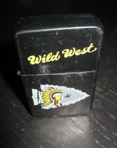 Vintage Novelty Native America Arrow Head Black Tone Flip Top Lighter - £11.20 GBP