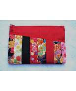 New Japan Handmade Classic Patchwork Floral Zipper Pouch Wallet Cosmetic... - $130.99 MXN
