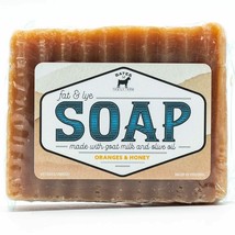 Bates Family Farm Oranges and Honey Fat and Lye Soap Goat Milk Olive Oil Natural - £7.48 GBP