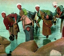 Vtg Postcard 1910s Egypt Sakah au Bord du Nil Nile River Natives Drawing Water - £6.31 GBP