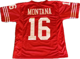 New Unsigned Custom Stitched Joe Montana #16 SF 49ers Jersey Free Shippi... - £55.81 GBP+
