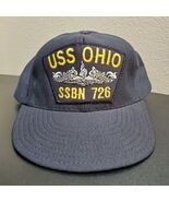 VIntage New US Navy Snapback Blue Hat USS OHIO SSBN 726 Naval Submarine USA - €25,65 EUR