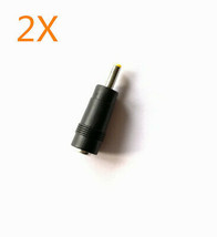 2X DC 5.5MM x 2.1MM to 4.8MM x 1.7MM YELLOW TIP DELL HP TYPE CONNECTOR A... - £5.37 GBP